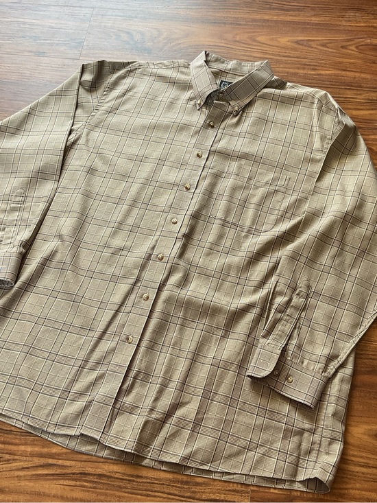 Jos. A. Bank Other - Jos A Bank Traveler Shirt 2XB Big Tall Brown Plaid Button Down Cotton